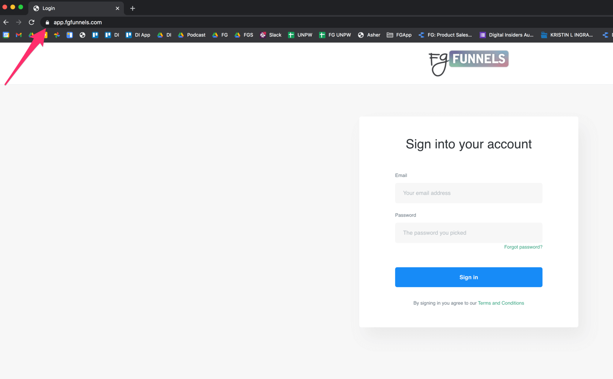 How to Login to FG Funnels Marketing
